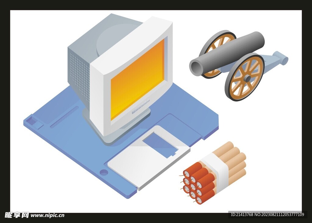 手绘办公用品