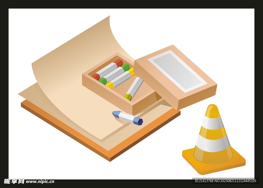 手绘办公用品