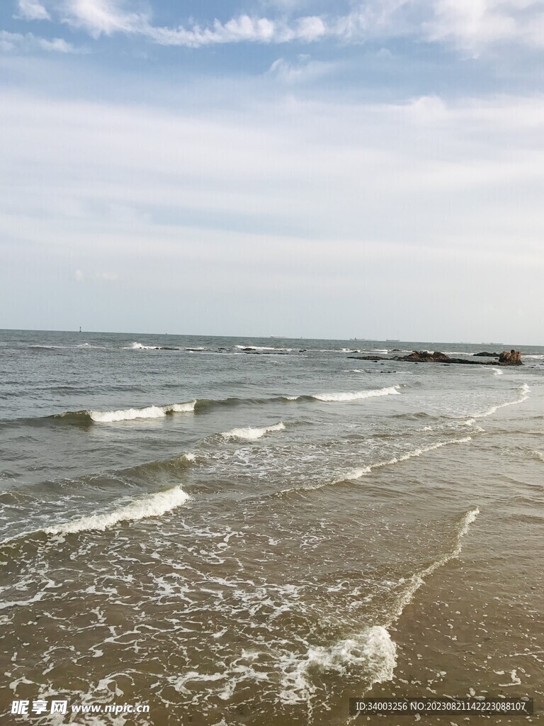 辽阔的海边