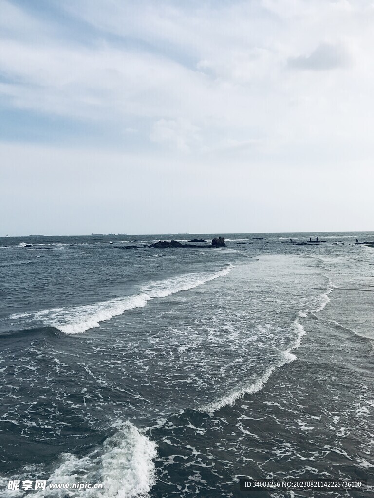 一望无际大海