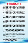 安全员岗位职责kt板