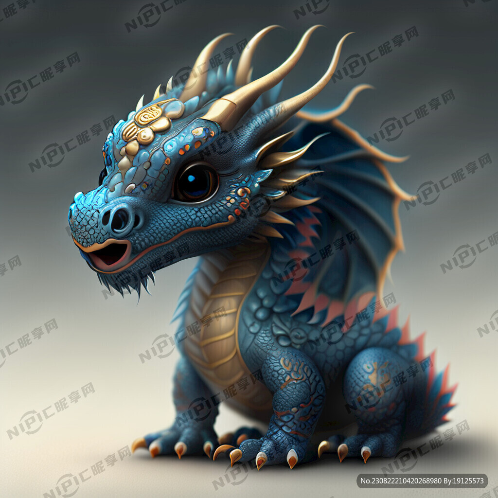 蓝色系龙年宝贝