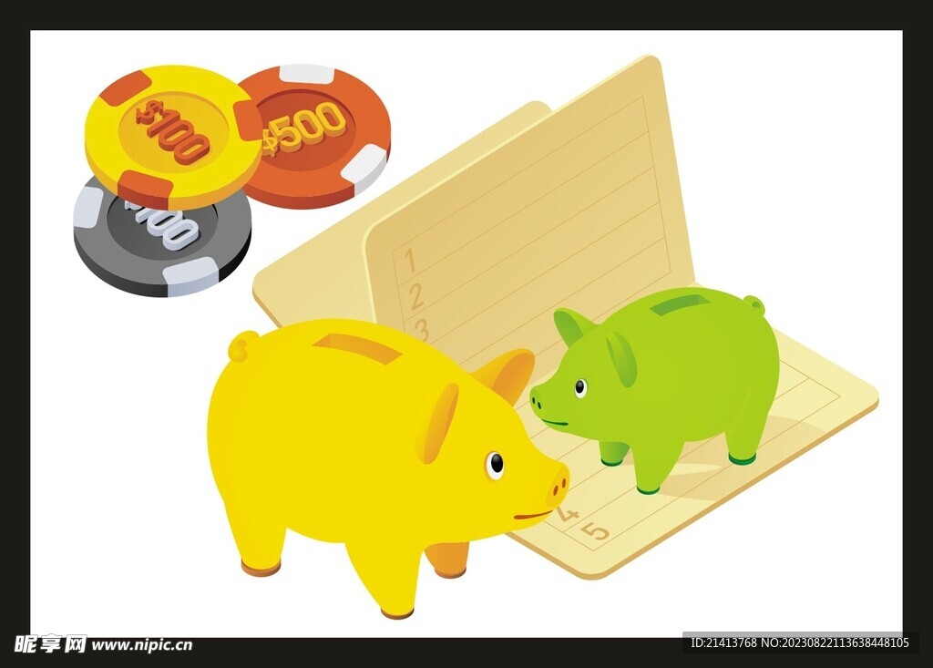 手绘金融货币