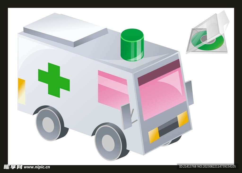 手绘动画汽车 