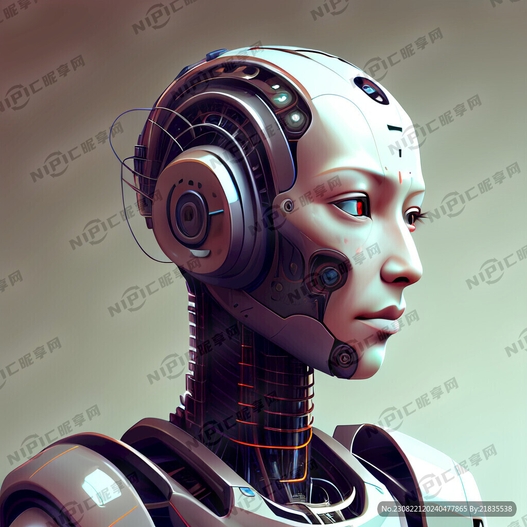 具象话的机器人侧面像