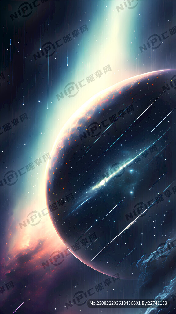 浩瀚宇宙 时空深邃 流星雨