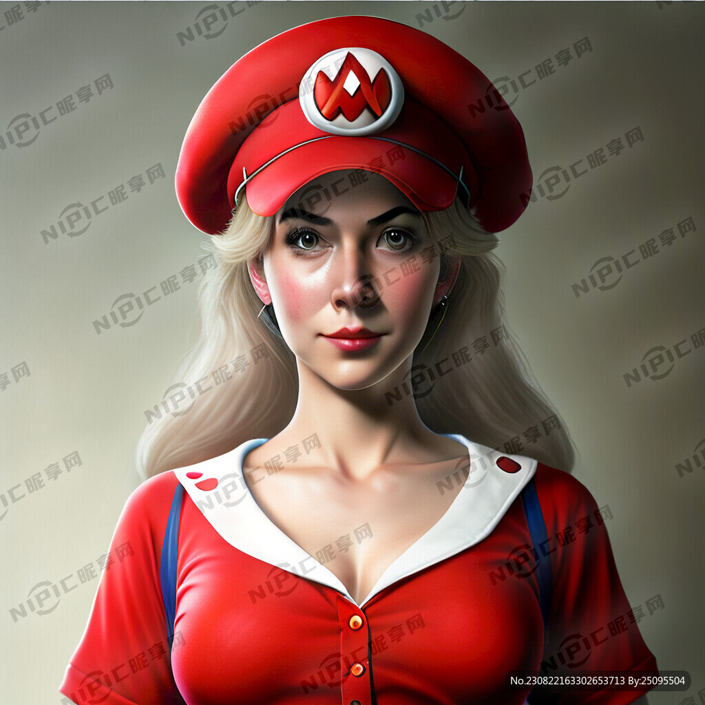 女版真人马里奥红色衣服