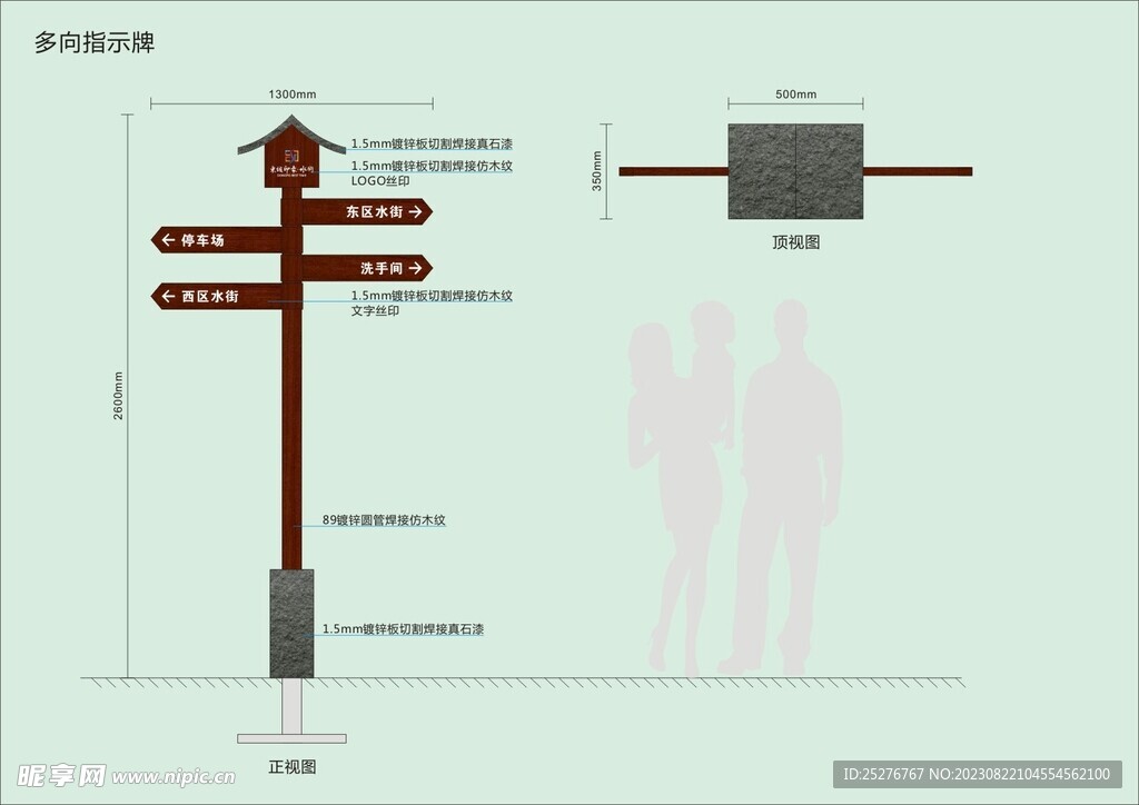 分流指引牌