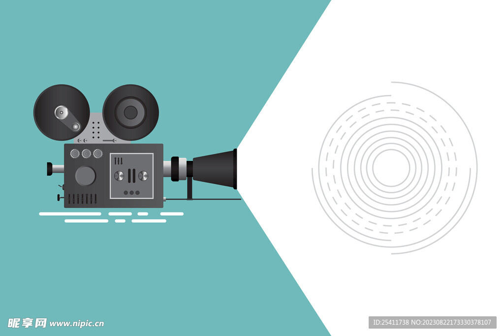 电影放映机矢量