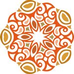 春季春天复古印花图案图形背景元