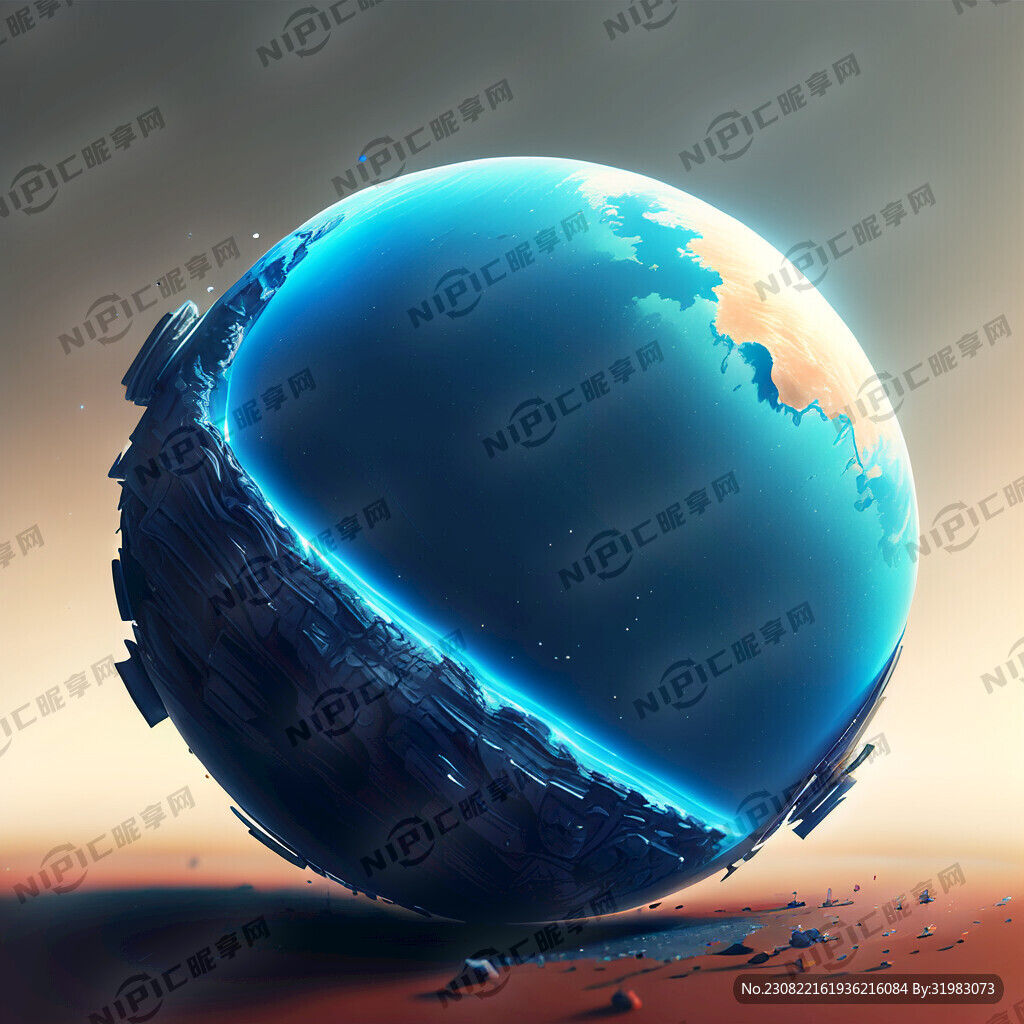 蓝色地球 自转 倾斜 太空