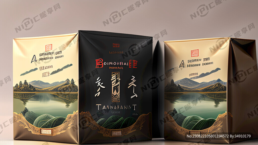 茶叶包装 黑茶 高端大气