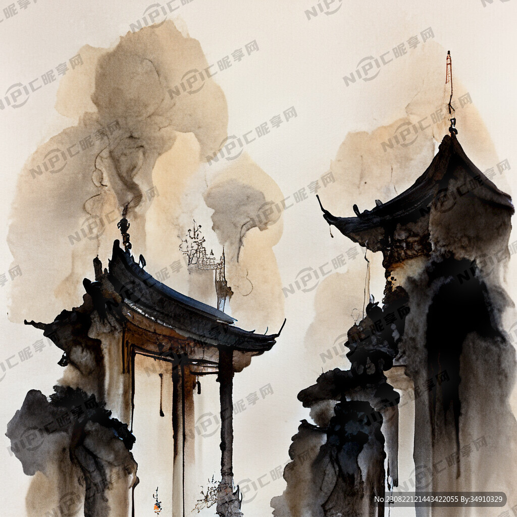 寺庙里烧香的和尚