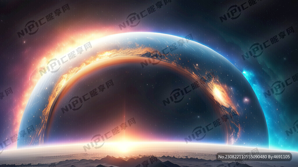 星球引力宇宙空间星环太空