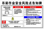 吊装作业安全风险点告知牌