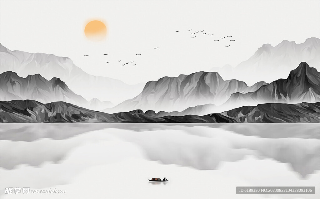 水墨画山水画