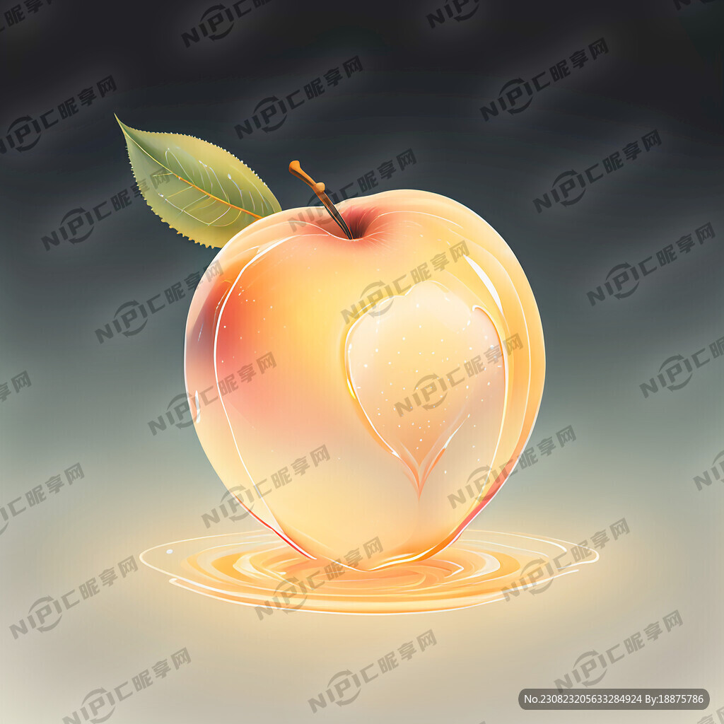 单个水蜜桃 透明感 纯欲 梦幻