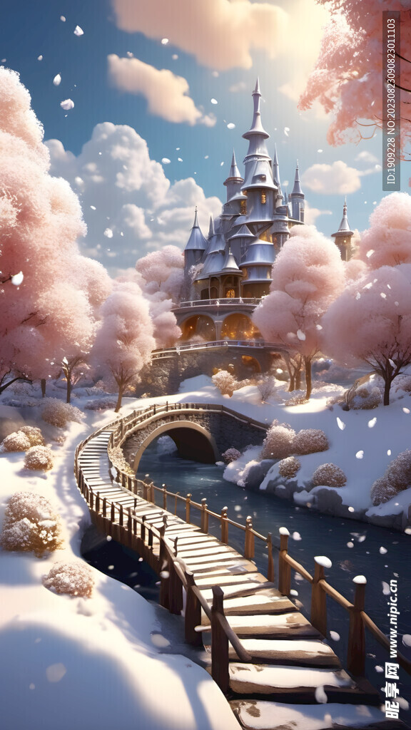 雪中城堡