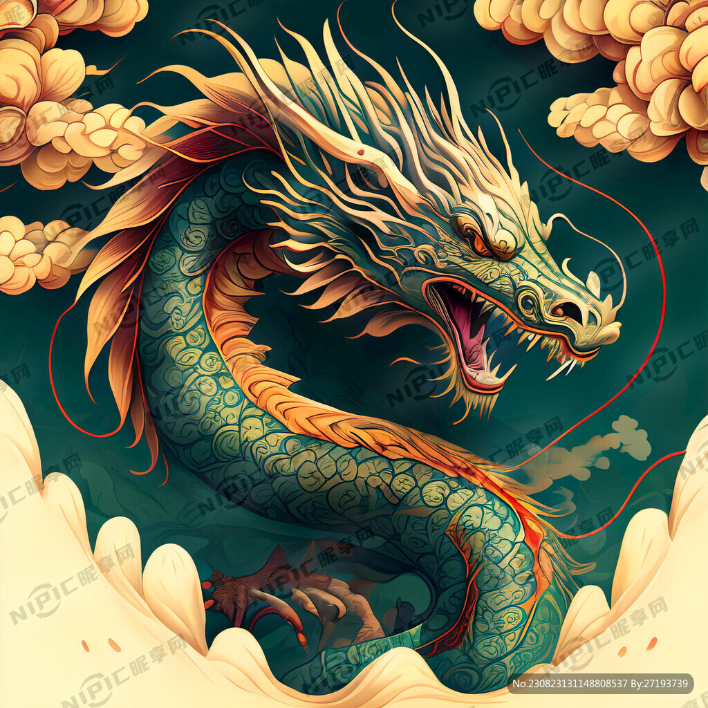 卡通龙动物图片