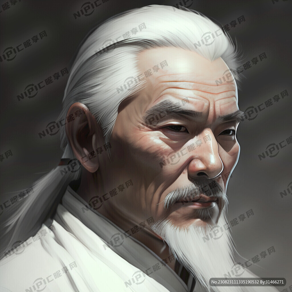 帮我画一副李白写真