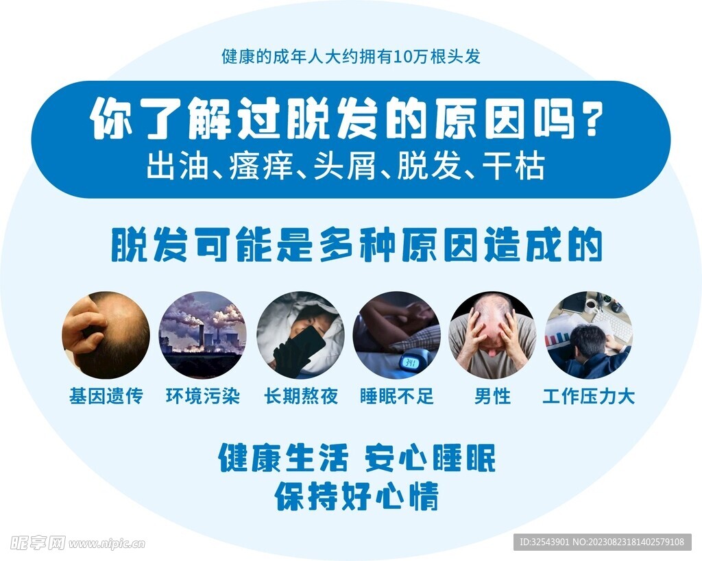 脱发立牌