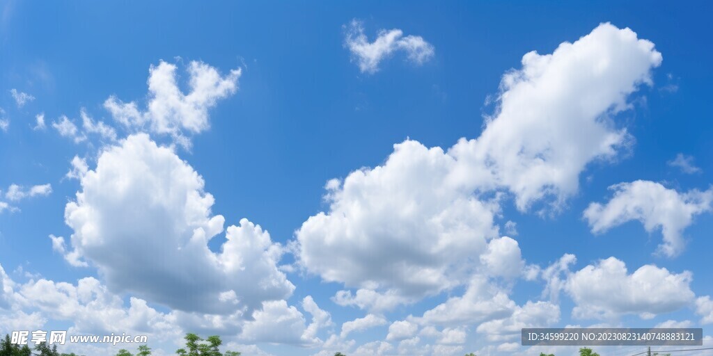 蓝天白云 摄影图__自然风景_自然景观_摄影图库_昵图网