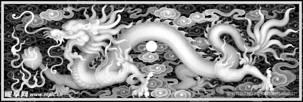 单龙 小抽屉图 祥云图龙