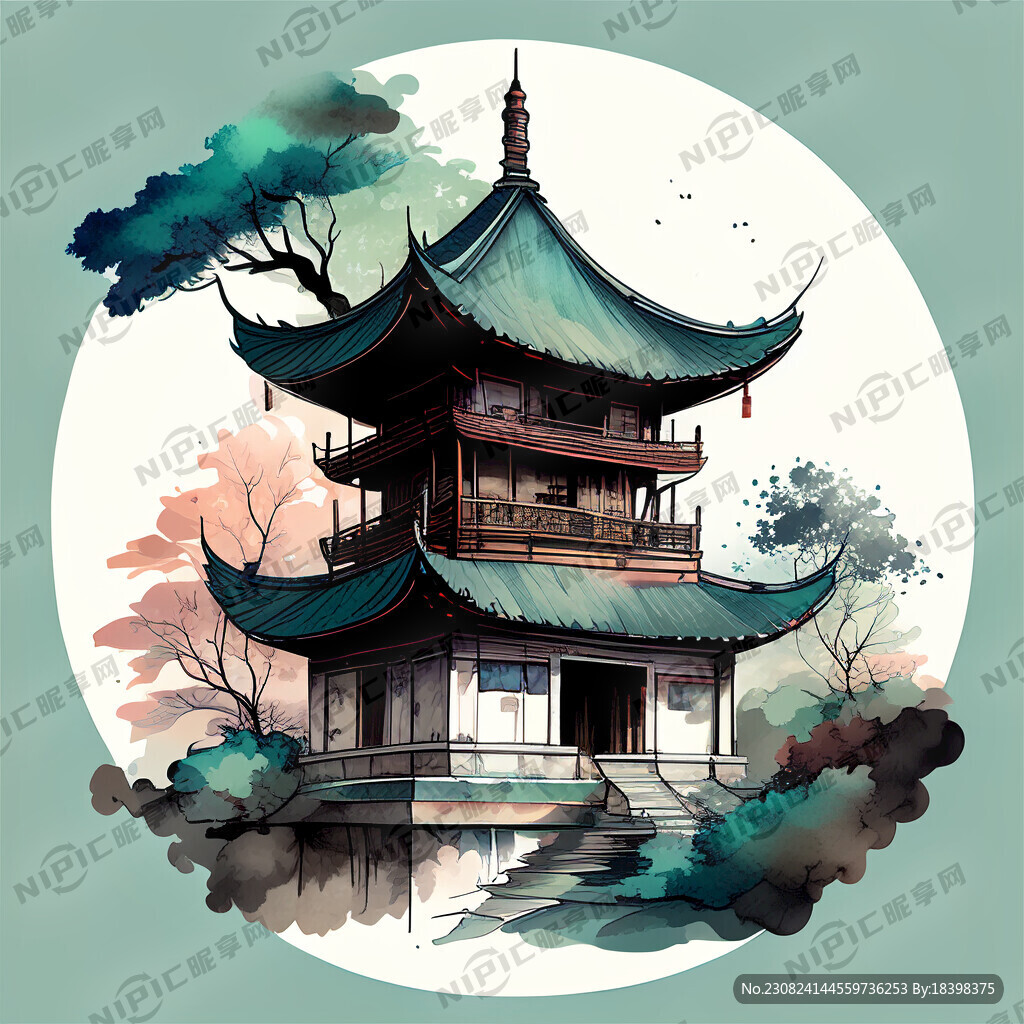 绘制一幅国潮风格的广元标志性建