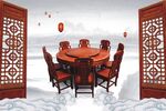 红木餐桌 古典中国