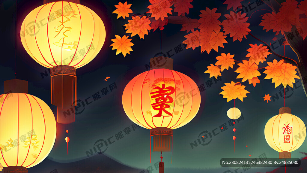 中秋灯谜月亮