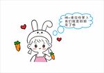 兔子女孩 简笔画