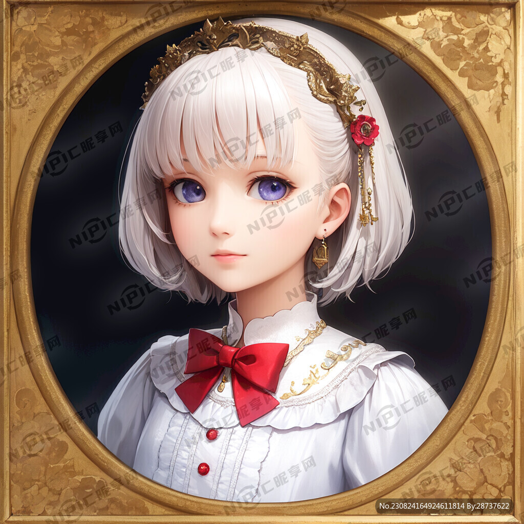 古风少女 3D 脸部精致