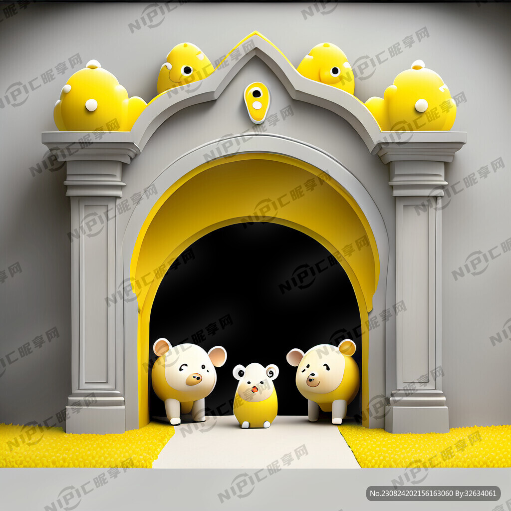 儿童乐园大门 可爱的 新颖的