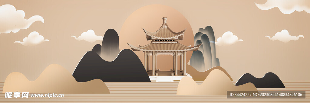 中式意境山水