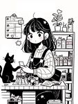 女孩与猫