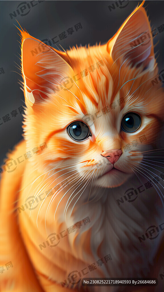 橘猫 两个月大 立体感 超细节