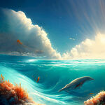 海底世界，海洋，壁纸，场景，层次，唯美，写实，原画，背景