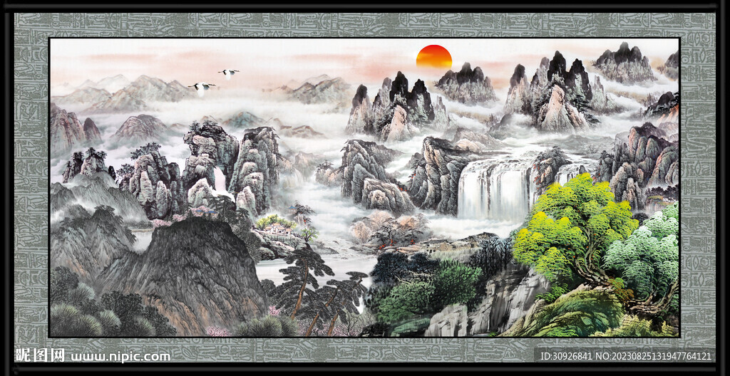 山水风景画 