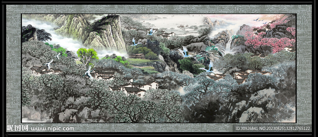 山水风景画 