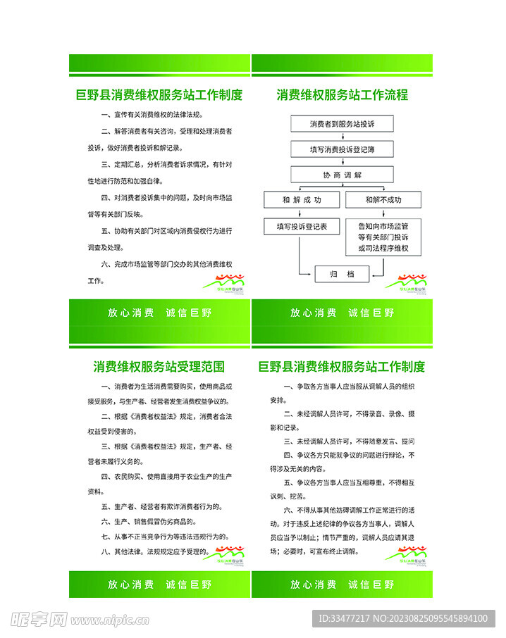 消费者维权服务站工作流程