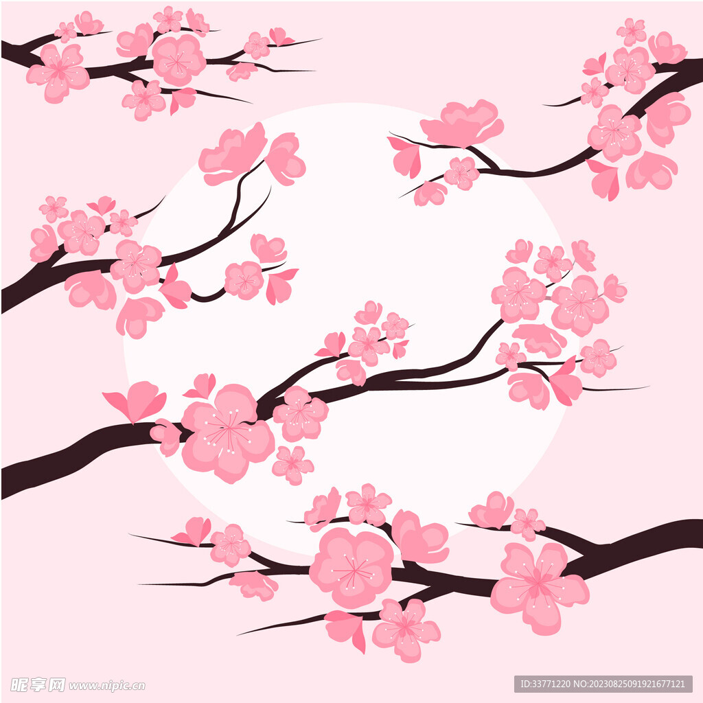 粉色的桃花 