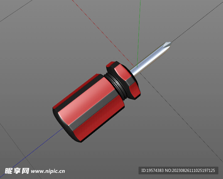 C4D模型 十字螺丝刀