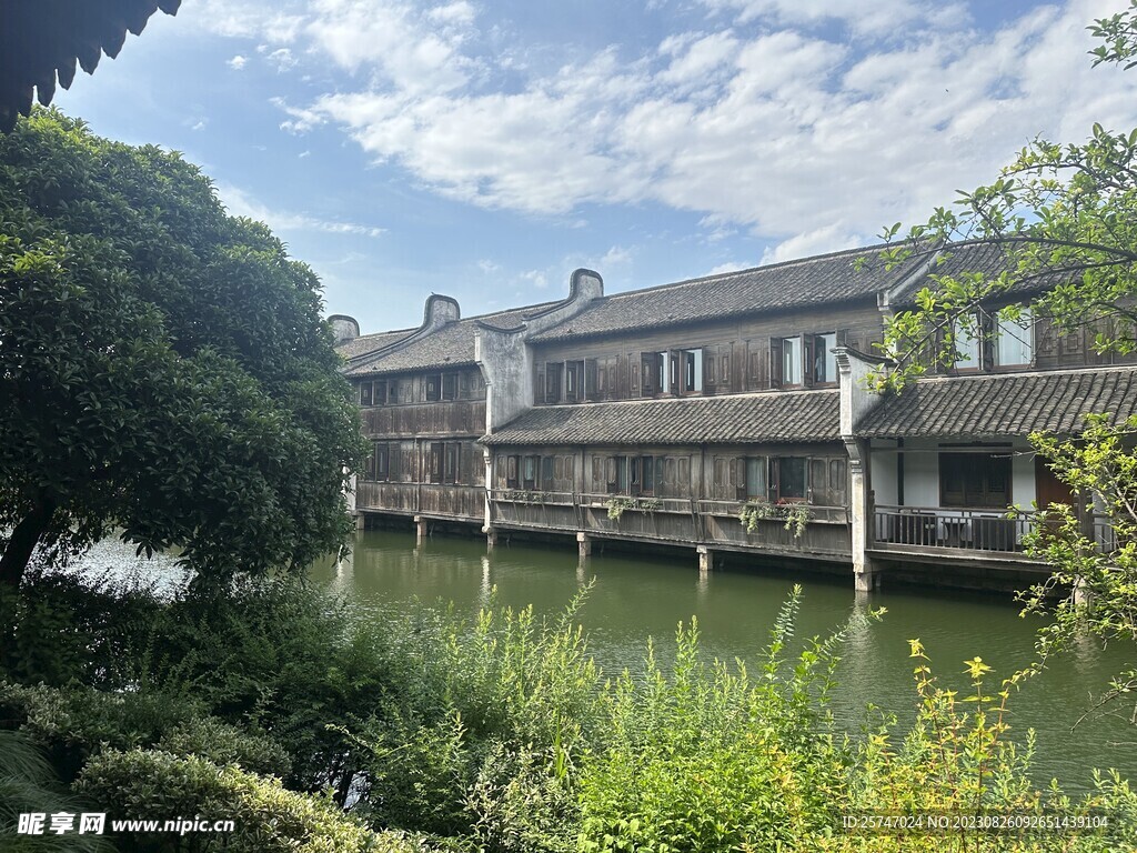 水乡护城河风景