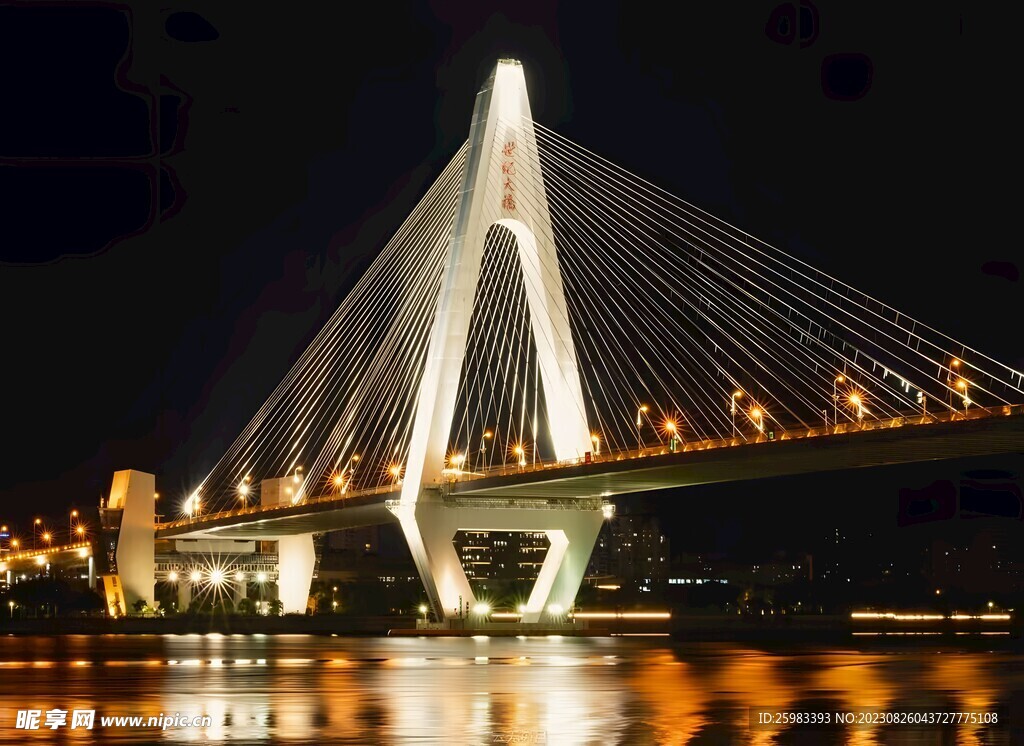 夜晚的桥梁