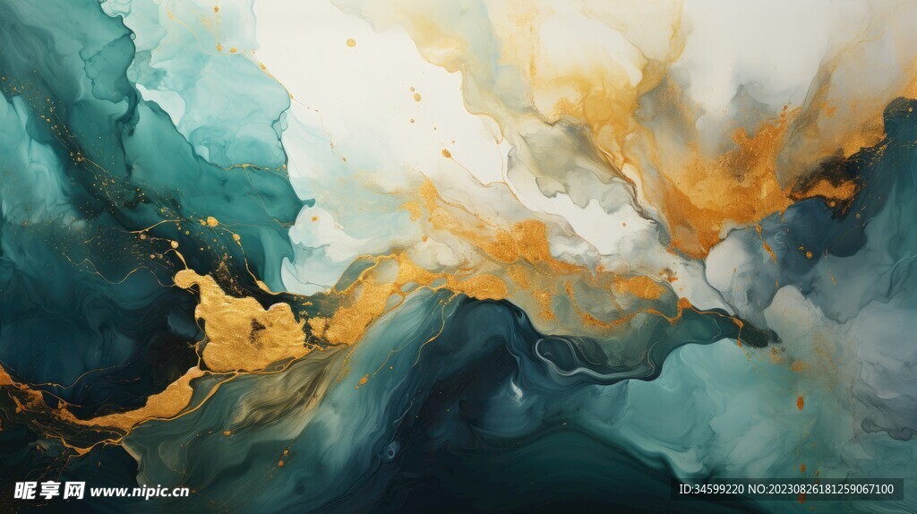 流体框画