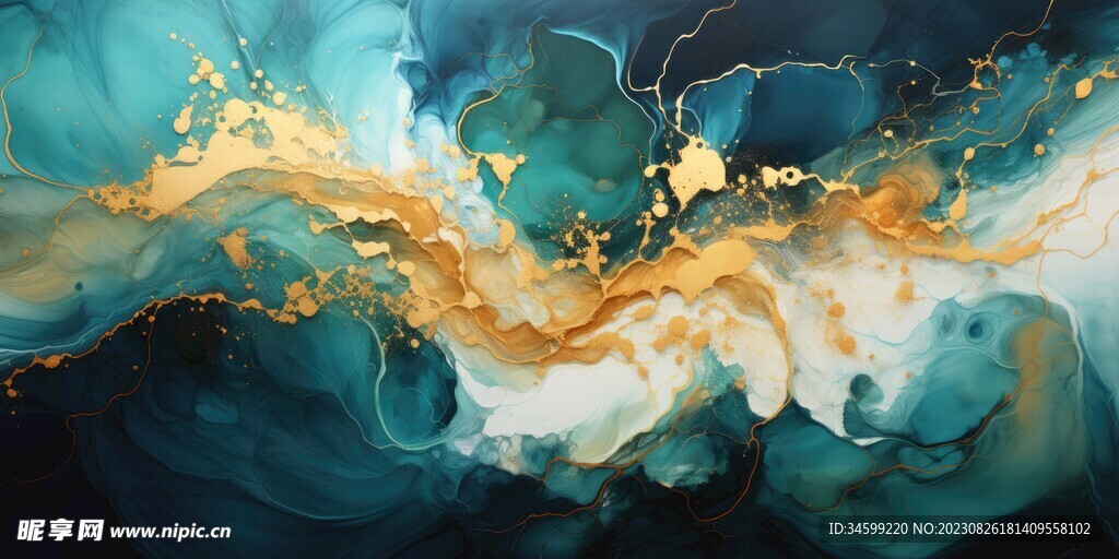 流体框画