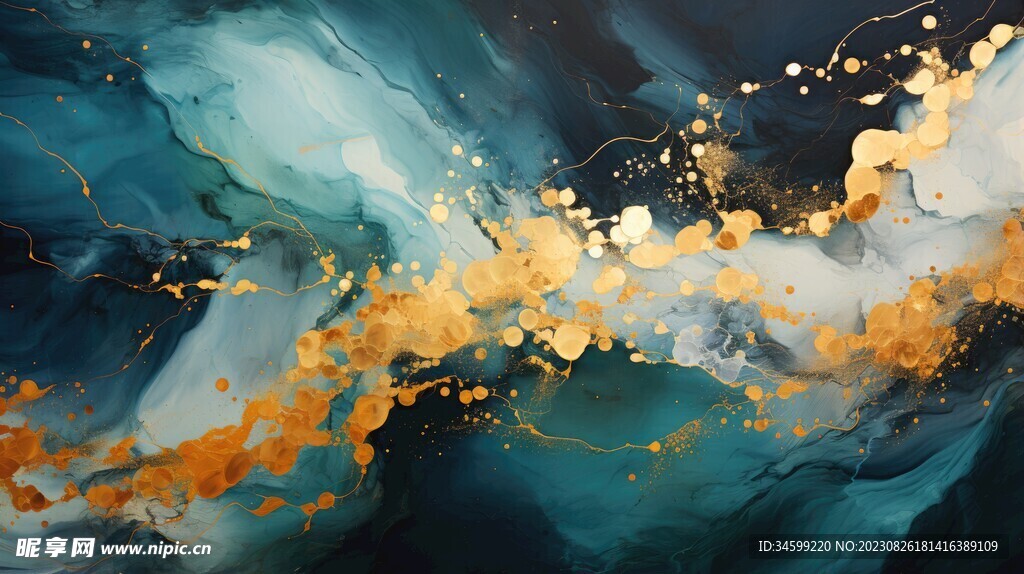 流体框画