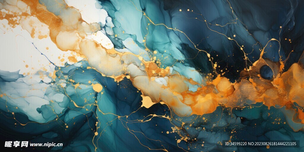 流体框画