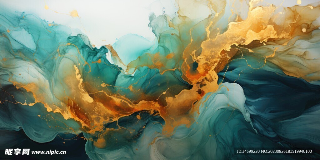 流体框画
