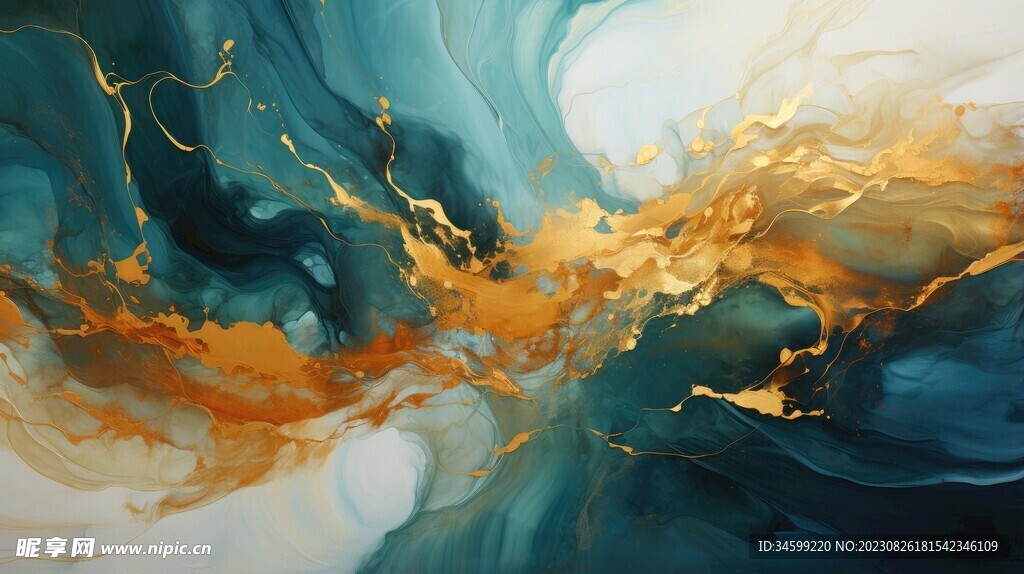 流体框画